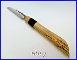 Davis Bros. Custom Collectible Hand Made Nostalgia #80 Wood Carving Detail Knife