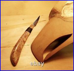 Davis Bros. Custom Collectible Hand Made Nostalgia #82 Wood Carving Detail Knife