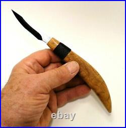 Davis Bros. Custom Collectible Hand Made Nostalgia #88 Wood Carving Detail Knife