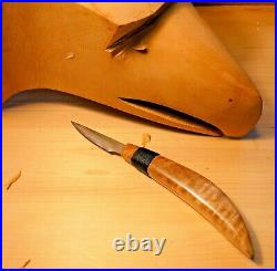 Davis Bros. Custom Collectible Hand Made Nostalgia #88 Wood Carving Detail Knife