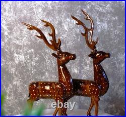 Dearest Little Deer handcrafted wooden carved art tabletop decor by sowpeace.in