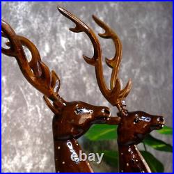 Dearest Little Deer handcrafted wooden carved art tabletop decor by sowpeace.in