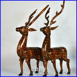 Dearest Little Deer handcrafted wooden carved art tabletop decor by sowpeace.in