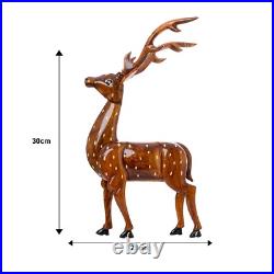 Dearest Little Deer handcrafted wooden carved art tabletop decor by sowpeace.in Dearest Little Deer handcrafted wooden carved art tabletop decor by sowpeace.in