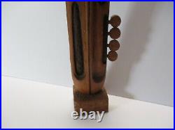 Diego Signed Wood Carving Sculpture Cubist Cubism Modernism Asbtract Vintage