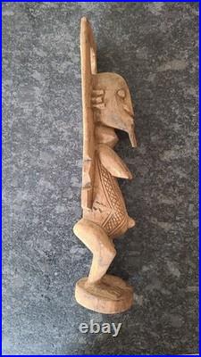 Dogon Tellem Statue Dense Wood Mali 19 Inch