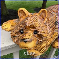Don Rutledge Bear Cub Chainsaw Wood Carving Cabin Sculpture Statue Figure HTF