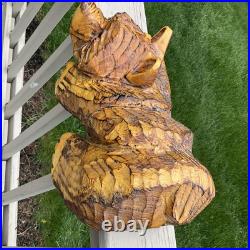 Don Rutledge Bear Cub Chainsaw Wood Carving Cabin Sculpture Statue Figure HTF
