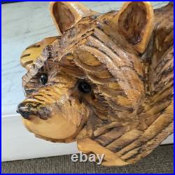 Don Rutledge Bear Cub Chainsaw Wood Carving Cabin Sculpture Statue Figure HTF