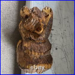 Don Rutledge Bear Cub Chainsaw Wood Carving Cabin Sculpture Statue Figure HTF