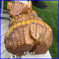 Don Rutledge Bear Cub Chainsaw Wood Carving Cabin Sculpture Statue Figure HTF