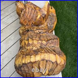 Don Rutledge Bear Cub Chainsaw Wood Carving Cabin Sculpture Statue Figure HTF