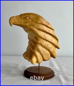 Eagle Bust Hand Carved in Basswood. 8.5 tall Eagle Bust Hand Carved in Basswood. 8.5 tall