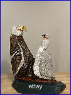 Eagle & Sea Gull Chainsaw Carving