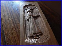 Early American Original Wood Chip Carving. Large Detailed. Excellent Cond