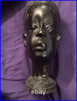 Ebony African Art Hand Carved Bustebony Ebony African Art Hand Carved Bustebony