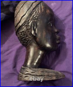 Ebony African Art Hand Carved Bustebony Ebony African Art Hand Carved Bustebony
