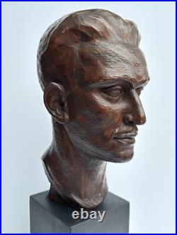 Egon Weiner Sculpture Wood Carving Masterful Famous Chicago Modernist Listed Old