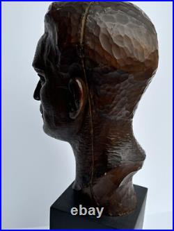 Egon Weiner Sculpture Wood Carving Masterful Famous Chicago Modernist Listed Old
