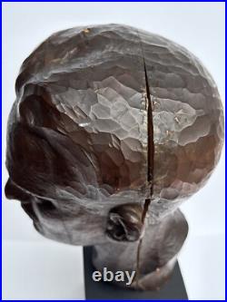 Egon Weiner Sculpture Wood Carving Masterful Famous Chicago Modernist Listed Old