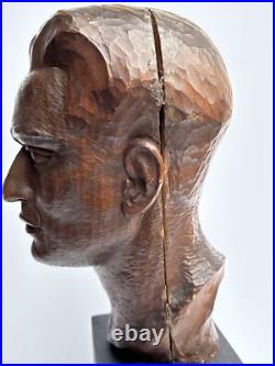 Egon Weiner Sculpture Wood Carving Masterful Famous Chicago Modernist Listed Old