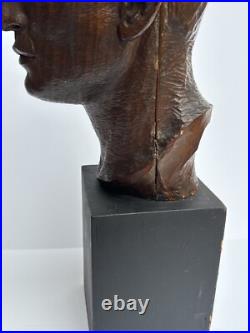 Egon Weiner Sculpture Wood Carving Masterful Famous Chicago Modernist Listed Old
