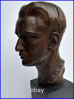 Egon Weiner Sculpture Wood Carving Masterful Famous Chicago Modernist Listed Old
