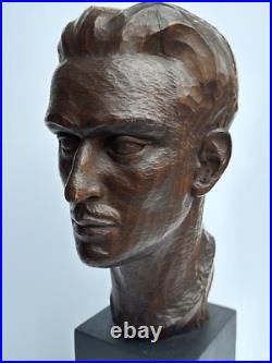 Egon Weiner Sculpture Wood Carving Masterful Famous Chicago Modernist Listed Old
