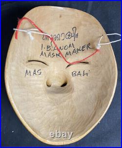 Elder Eye Mask Made & Signed by Master Ida Bagus Anom Suryawan Natural Wood 9