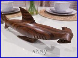 Exotic Hardwood Sculpture 16 Hammerhead Shark Germany Beautiful Carving