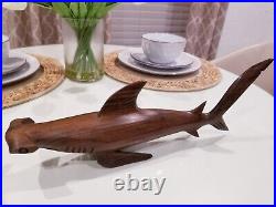 Exotic Hardwood Sculpture 16 Hammerhead Shark Germany Beautiful Carving