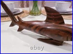 Exotic Hardwood Sculpture 16 Hammerhead Shark Germany Beautiful Carving