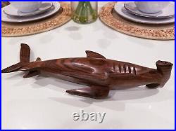 Exotic Hardwood Sculpture 16 Hammerhead Shark Germany Beautiful Carving