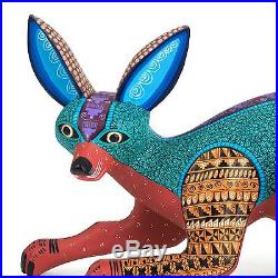 FINE FOX Oaxacan Alebrije Wood Carving Mexican Folk Art Sculpture Painting