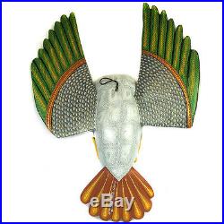 FLYING OWL Oaxacan Alebrije Wood Carving Handcrafted Mexican Folk Art Sculpture