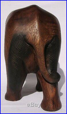 Fair Trade Hand Carved Thai Wooden Elephant Brand New 33cm Size