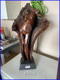 Fertilidad del Tiempo Hand-Carved Wood Sculpture by Tony Jimenez Pick Up in AZ