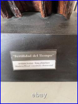 Fertilidad del Tiempo Hand-Carved Wood Sculpture by Tony Jimenez Pick Up in AZ