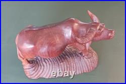 Filipino Wood Carving of Carabao 1947 Philippines