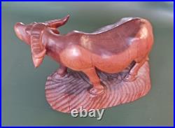 Filipino Wood Carving of Carabao 1947 Philippines