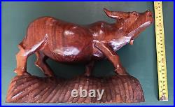 Filipino Wood Carving of Carabao 1947 Philippines