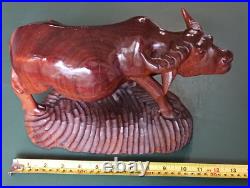 Filipino Wood Carving of Carabao 1947 Philippines