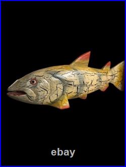 Fish Art Hand Carved And Very Beautifully Hand Painted 1 Of A Kind Replica