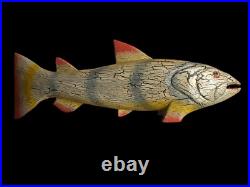 Fish Art Hand Carved And Very Beautifully Hand Painted 1 Of A Kind Replica