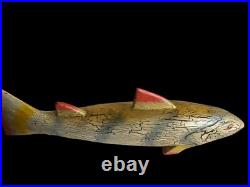 Fish Art Hand Carved And Very Beautifully Hand Painted 1 Of A Kind Replica