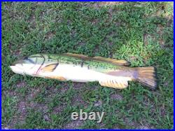 Fish Large Mouth Bass Lunker Chainsaw Carving Sculpture Statue Art Decor Wood Fish Large Mouth Bass Lunker Chainsaw Carving Sculpture Statue Art Decor Wood