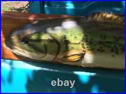 Fish Large Mouth Bass Lunker Chainsaw Carving Sculpture Statue Art Decor Wood Fish Large Mouth Bass Lunker Chainsaw Carving Sculpture Statue Art Decor Wood