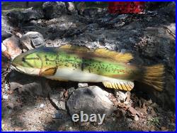 Fish Large Mouth Bass Lunker Chainsaw Carving Sculpture Statue Art Decor Wood Fish Large Mouth Bass Lunker Chainsaw Carving Sculpture Statue Art Decor Wood