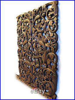 Flower Tree Branch New Wood Carving Home Wall Panel Mural Decor Art Statue gtahy