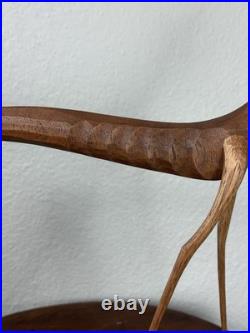 Folk Art'Cadela Baleia Hand Carved Wooden Dog Sculpture